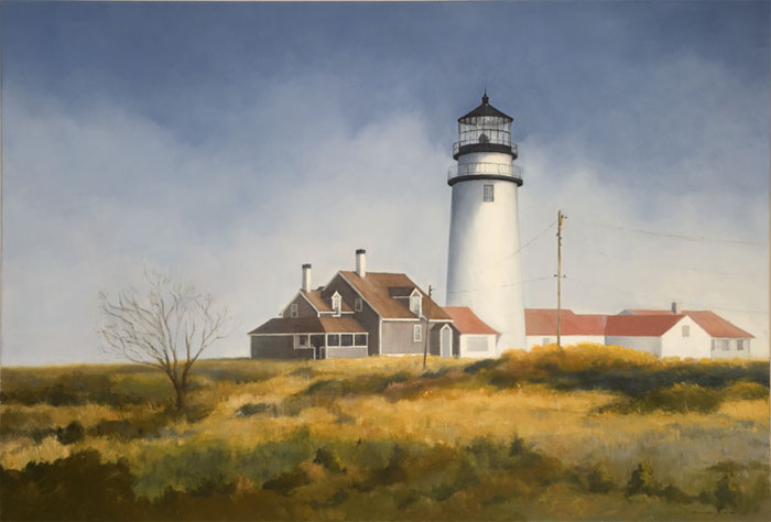 Highland Light Truro Lighthouse Painting Art