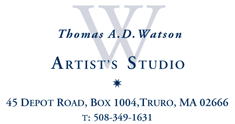 Artist  Studio, Thomas A. D. Watson, Truro, Cape Cod  