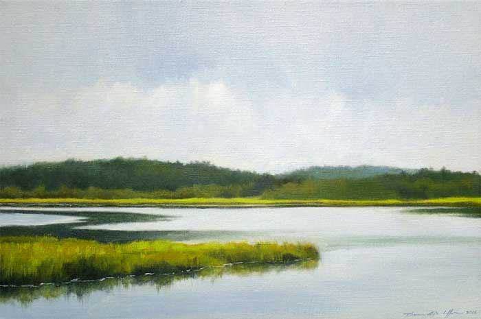 Herring River, Wellfleet, , Oil on Linen, 12